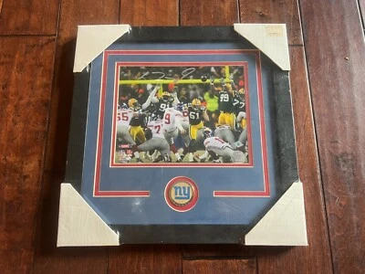 LAWRENCE TYNES Signed Auto 2008 THE KICK NY GIANTS PHOTO 16x16 CUSTOM FRAMED COA - Изображение 1 из 4