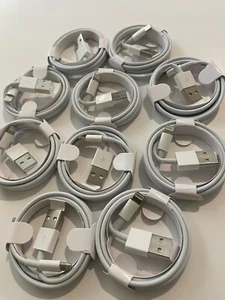 Câbles de Charge iPhone 14 13 12 11 X - (Pack de 10) Chargeur USB (10pcs) Câble iPhone - Photo 1 sur 8