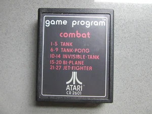 01 Combat Atari 2600 7800 Game Program CX-2601 Text Label - Picture 1 of 4