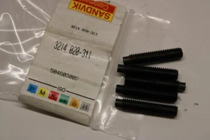 x5 off Sandvik 3214 020-311 M5x25 Carbide inserts set Screws new - Picture 1 of 1