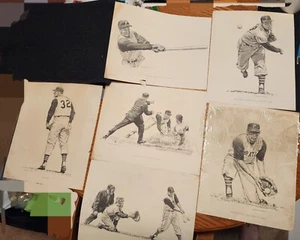 Pittsburgh Pirates 1960 World Series Zeichnungen Ford Motors 1961 Autos 6er SET - Bild 1 von 8