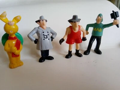 VINTAGE  INSPECTOR GADGET figures x 4 BANDAI 1983 - Image 1 of 4