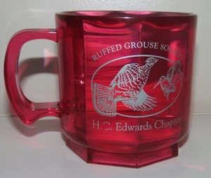 Ruffed Grouse Society Mug Cup H. C. Edwards Chapter 10 oz. Plastic or Acrylic - Picture 1 of 5