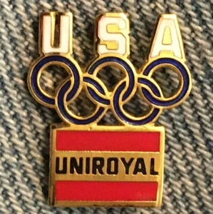 Uniroyal Olympic Pin fue patrocinador del equipo de EE. UU. en 1984 en Los Ángeles ~ sin fecha - Imagen 1 de 1