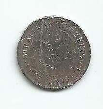 STRAITS SETTLEMENTS  KING EDWARD VII  5 cents Coin Silver .600 fine 1910 