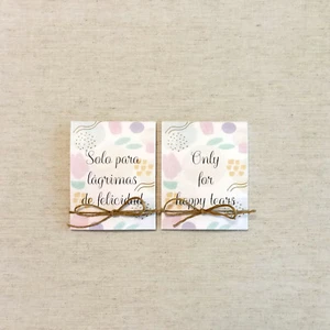 Pañuelo lagrimas felicidad. Happy tears tissues, solo para lagrimas de felicidad - Imagen 1 de 11