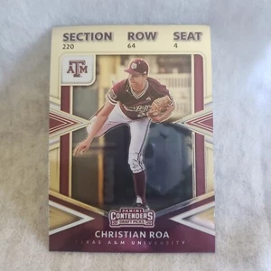 2020 Panini Elite Extra Edition Christian Roa College Tickets Holo Card - Picture 1 of 6