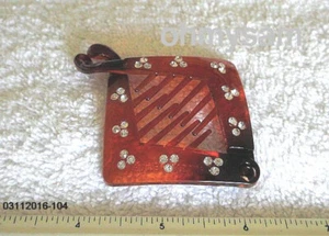 CLOSEOUT 2 NEW COLORS PLASTIC SQUARE HAIR CLIP KOREA LEAD /NICKEL FREE STONE - Picture 1 of 9