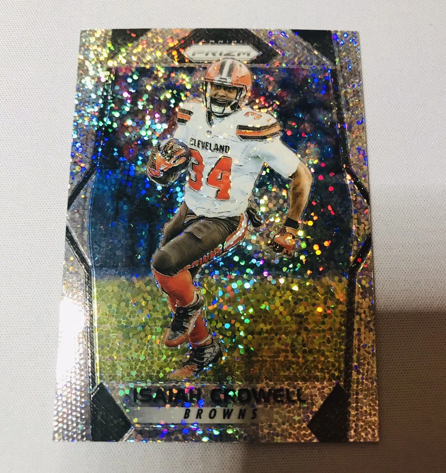 2017 Panini Prizm Isaiah Crowell White Sparkle SSP - Image 1 of 2