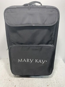 Mary Kay Consultant Wheeled Rolling Travel Suitcase Luggage Black Large Organize - Picture 1 of 16