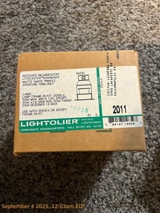 Lightolier Recessed Incandescent Lytecaster Downlight Pinhole Trim 3-3/4'' 2011 - Picture 1 of 2