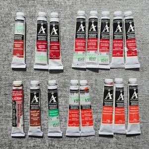 Lote de 16 tubos de pintura de acuarela Grumbacher Academy - Caja abierta completa sin usar - Imagen 1 de 4