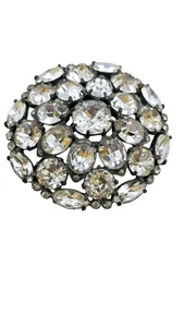 Wowsa! Huge Eisenberg Original Insanely Sparkly Rhinestone Brooch (A8641) - Picture 1 of 8