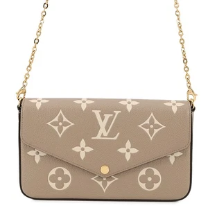 LOUIS VUITTON Felicie Pochette  Monogram Empreinte Leather Tourterelle/Claim... - Picture 1 of 15