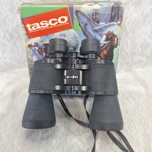 Vintage W/box 1992 Tasco 10x50mm Zip Focus Binoculars 2023 BRZ wide-angle Rubber - Picture 1 of 10