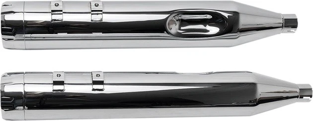 S&S Mk45 4.5" Slip-On Mufflers Chrome with Chrome Thruster End Caps #550-0620 - Image 1 of 1