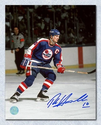 Foto autografiada del capitán 8x10 de Dale Hawerchuk Winnipeg Jets Foto 1 de 2