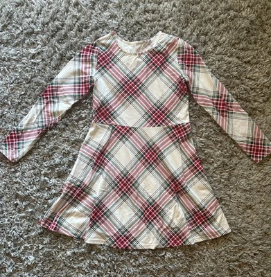 Children Place 女孩格子圣诞连衣裙 16 码 — 第 1/2 张图片