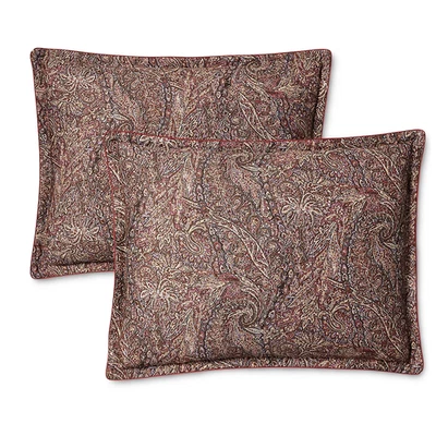Lauren Ralph Lauren Hallie Lote de 2 Fundas de Almohada Paisley 20x26 Algodón Satén Foto 1 de 4