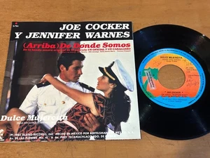 JOE COCKER An Officer And A Gentleman OST 1982 MEXICO 7" PROMO 45 Richard Gere - Picture 1 of 5