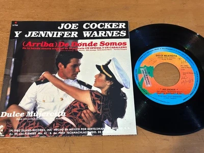 JOE COCKER An Officer And A Gentleman OST 1982 MEXICO 7" PROMO 45 Richard Gere - Image 1 of 4
