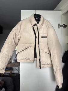Urban Outfitters Puffer Coat Cream - Picture 1 of 6