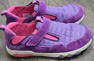 Merrell Sneakers Free Roam Kids Sz 3 Shoes Purple Pink Quilted Hiking Outdoor - Picture 1 of 12