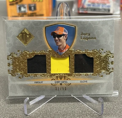 2012 Press Pass Joey Logano Tri Race Used Total Memorabilia #/50  CUP CHAMP - Image 1 of 2