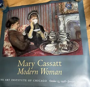 1998 MARY CASSATT, DONNA MODERNA L'ISTITUTO D'ARTE DI CHICAGO Poster - Foto 1 di 10