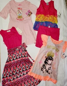 Nwt 4 pc LOT of GIRLS clothes Sz 4-5 TOP shorts, DRESSES and pj read description - Picture 1 of 6