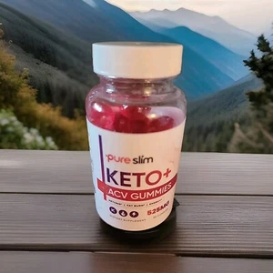 Pure Slim Keto ACV Gummies PureSlim Weight Loss Apple Cider Vinegar 30Gummies - Picture 1 of 4