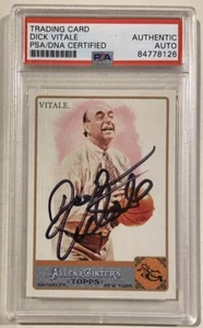 2011 Allen & Ginter’s Dick Vitale HOF Signed Basketball Card PSA/DNA Certified - Picture 1 of 3