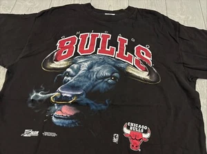 Camiseta DE COLECCIÓN 1991 Salem Sportswear Chicago Bulls M HOMBRE NEGRA Jordan NBA - Imagen 1 de 10