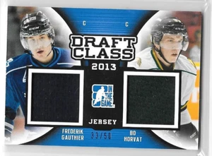 2014-15 ITG Prospects Draft Class Jerseys Blue Frederik Gauthier Bo Horvat /50 - Picture 1 of 2
