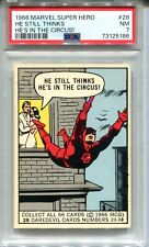 1966 Donruss Marvel Super Hero #28 Daredevil PSA 7 NMT He Still Thinks He's In