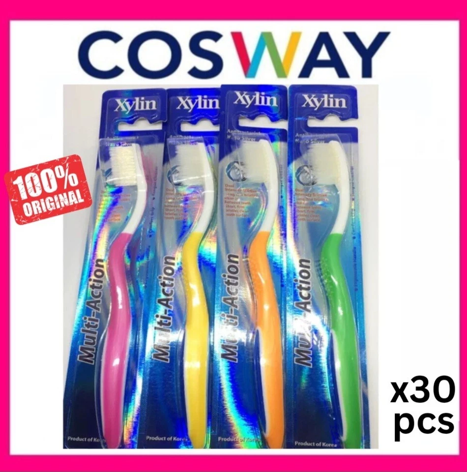 30 PCS X COSWAY Xylin Multi-Action Toothbrush with Nano Silver - FAST SHIPPING  - Image 1 of 4