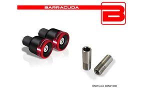 BARRACUDA CONTRAPPESI ROSSI BLUX + ADATTATORI per BMW K 1300 GT - K 1300 R - Foto 1 di 1