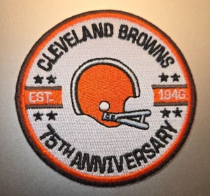 Cleveland Browns Bügelbild Patch 3" x 3" schneller kostenloser Versand mit Sendungsverfolgung - Bild 1 von 1