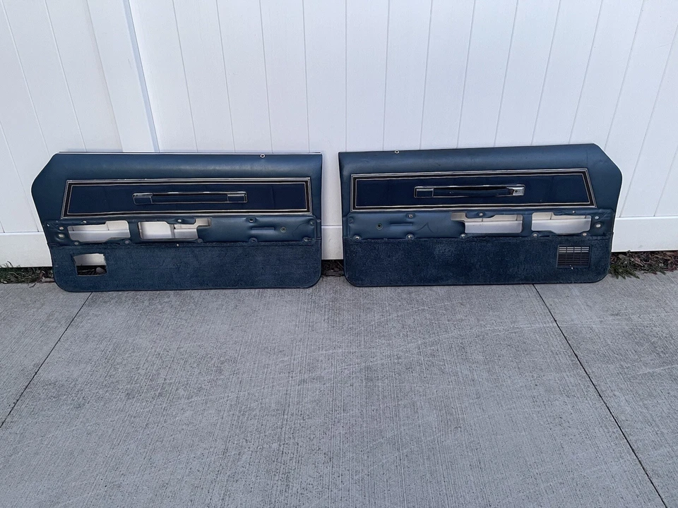 Paneles de puerta Thunderbird 1977-1979 Blue Diamond Jubilee 1978 moldura Ford LH RH 78 Foto 1 de 4