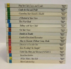 Vintage 1974 WOMAN ALIVE 16 Volume Set of Books for Women-Mothering-Crafts-Food - Bild 1 von 12
