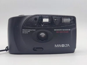 Minolta Memory Maker III 3 Big Viewfinder 35mm Film Point Shoot Camera Tested - Picture 1 of 6