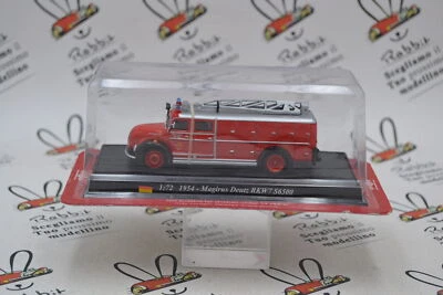 DIE CAST " MAGIRUS DEUTZ RKW7 56500 - 1954 " VIGILI DEL FUOCO DEL PRADO 1/72 - Immagine 1 di 2