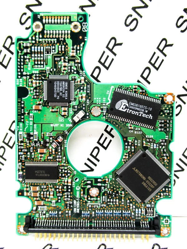PCB - IBM Travelstar 20GB DJSA-220 IDE 07N6017 Laptop F80089 HardDrive F80592_ - Image 1 of 1