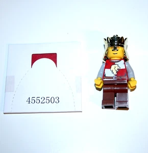 LEGO® Kingdoms Figur: König mit rotem Cape, goldener Krone cas482a aus 9349 NEU - Picture 1 of 1