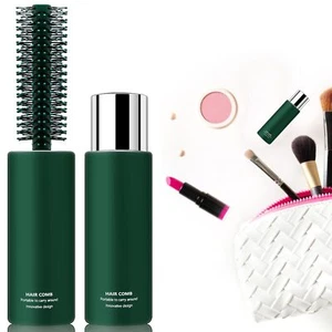 Reise Rundhaarbürste zum Föhnen, Styling lockig, dick oder dünn grün  - Bild 1 von 13