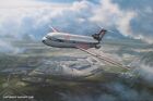 BEA BRITISH AIRWAYS TRIDENT  AVIATION  ART  RONALD WONG