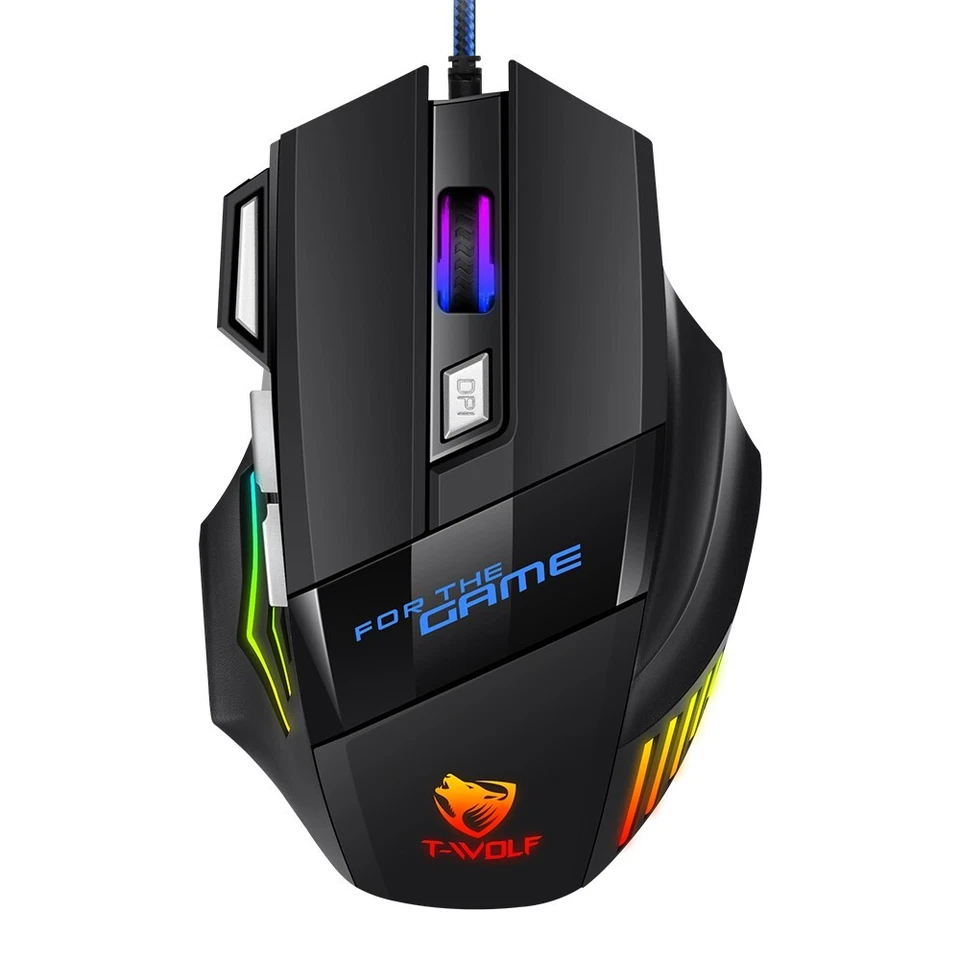 High Performance Wired Gaming Mouse RGB Spectrum Backlit Ergonomic Gaming  - Image 1 of 4