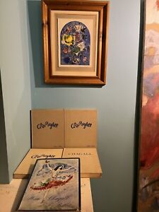MARC CHAGALL ~ Rare Collection Original Books Framed Lithograph First Editions