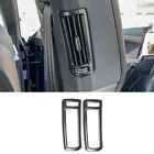 For Audi Q8 2019-2022 Carbon Fiber Steel Car B Pillar Air Outlet Vent Frame Trim