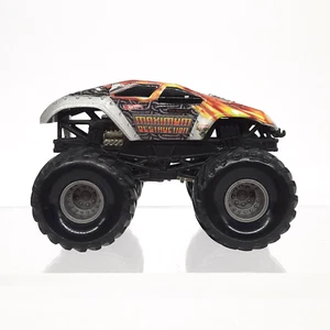 Hot Wheels 2003 Monster Jam Maximum Destruction Gray Rims Mattel 1:64 Die-cast - Picture 1 of 6